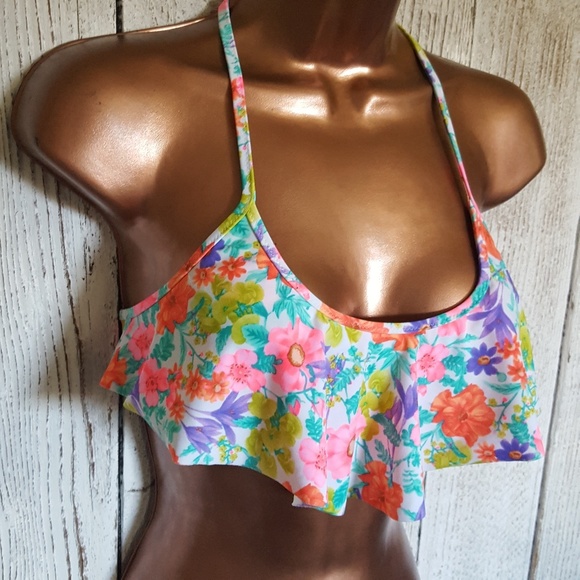 SOLD* Victoria's Secret Floral & Ruffle Bikini - Picture 3 of 5